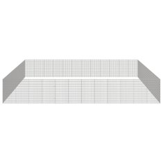 Vidaxl Ograda za živali na prostem z 48 paneli 54x100 cm železo