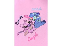 Disney Stitch Angel Disney Roza bombažna dekliška majica, topla 12-13 lat 158 cm