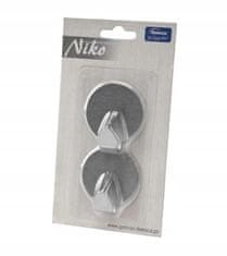 shumee Samolepilni okrogli obešalniki, 2 kosa, srebrna kovina