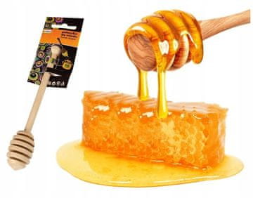 shumee Vrč za med, lesena žlica, 18 cm