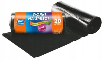 shumee Vrečke za smeti 20l 45x50 cm - 50 kosov črne univerzalne male