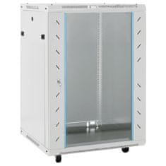 Vidaxl Omrežna omarica 15U 19 IP20 siva 60x45x86 cm