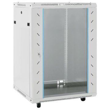 Vidaxl Omrežna omarica 15U 19 IP20 siva 60x45x86 cm