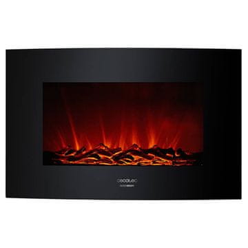 Cecotec Okrasni električni kamin Warm 3500 Curved Flames 1000 - 2000 W