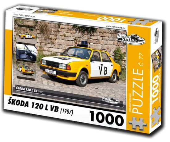 RETRO-AUTA© Puzzle št. 77 Škoda 120 L VB (1987) 1000 kosov