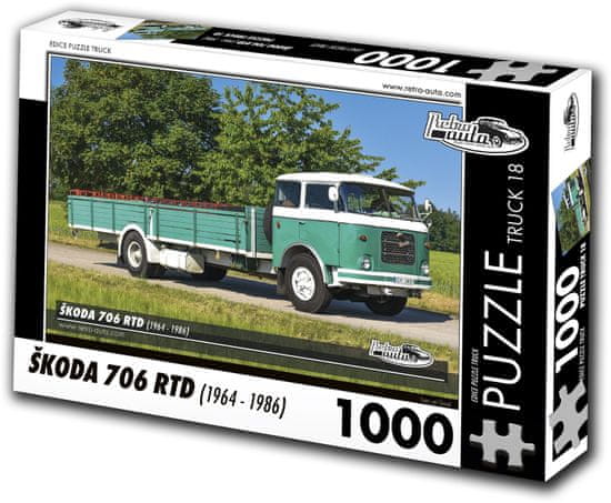 RETRO-AUTA© Puzzle TOVORNJAK št. 18 Škoda 706 RTD (1964-1986) 1000 kosov