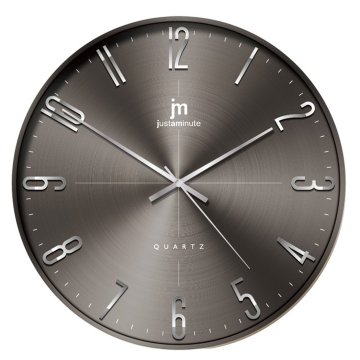 Lowell Stenska ura Metal 40cm / 00885g / okrogla / siva / abs, aluminij