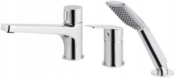 shumee Kromirana enoročna armatura za kad Jasmin s 3 luknjami