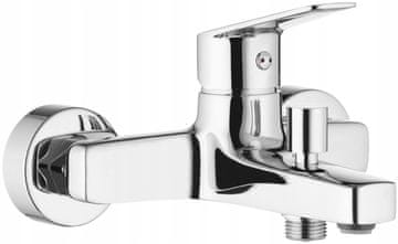 shumee Stenska kromirana enoročna armatura za kad in tuš Jasmin