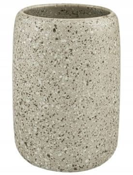 shumee Kopalniška skodelica za zobno ščetko in zobno pasto v bež barvi