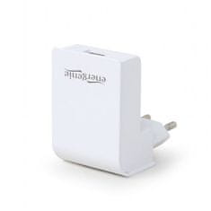 Gembird Univerzalni USB A polnilec 10 W, bel (EG-UC2A-02-W)