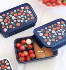 A Little Lovely Comp Škatlica za malico Bento, Strawberries