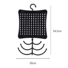 Flamenco Mystique Eleganten nosilec za ogrlice in prstane E36, črn, plastika, 20x24,5 cm
