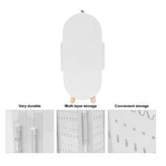 Flamenco Mystique Eleganten Organizator za Nakit v Obliki Škatle, Bela Plastika, 23,5x11,5x6,5 cm