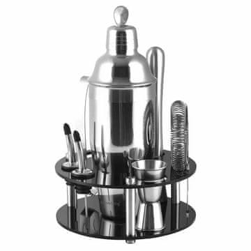 KLAUSBERG 9-delni barski set, srebrn stresalnik KB7580