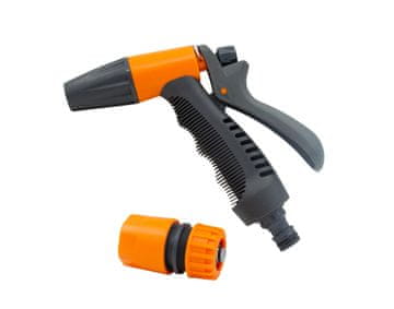 M.A.T Group Plastična nastavljiva brizgalna pištola + hitra spojka STOP 1/2" AQUA