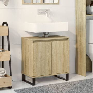Vidaxl vidaXL Kopalniška omarica sonoma hrast 58x33x60 cm