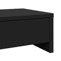 Vidaxl Stojalo za zaslon s predali rjavi hrast 100x27x15 cm inž. les