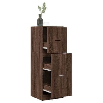 Vidaxl vidaXL Lekarniška omarica rjav hrast 40x41x118 cm