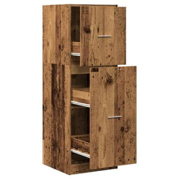 Vidaxl Lekarniška omara starinski les 40x41x118 cm inženirski les