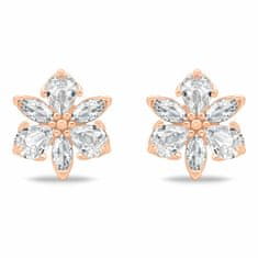 Brilio Silver Bleščeči bronasti uhani Flowers EA1064R