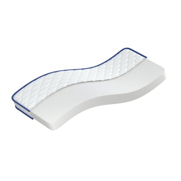 Vidaxl Vzmetnica s spominsko peno bela 80x160x17 cm mehka