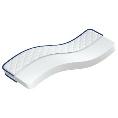 Vidaxl Vzmetnica s spominsko peno bela 70x200x17 cm mehka