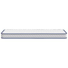Vidaxl Vzmetnica s spominsko peno bela 70x200x17 cm mehka