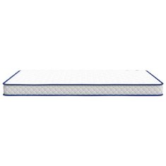 Vidaxl Vzmetnica s spominsko peno bela 140x190x17 cm mehka