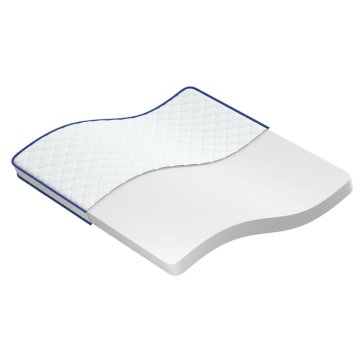 Vidaxl Vzmetnica s spominsko peno bela 200x200x17 cm mehka