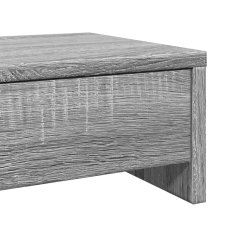 Vidaxl Stojalo za zaslon s predali siva sonoma 100x27x15 cm inž. les