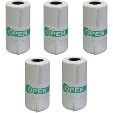 Mormark Zvitki belega samolepilnega papirja za mini prenosni tiskalnik MINIPRINT, Termo papir (5 kosov) | STICKY ROLLS