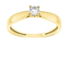 Brilio Silver Pozlačeni zaročni prstan GR114Y (Obseg 56 mm)