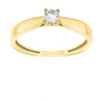 Brilio Silver Pozlačeni zaročni prstan GR114Y