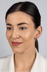 Brilio Silver Elegantni srebrni uhani s cirkoni EA1075W