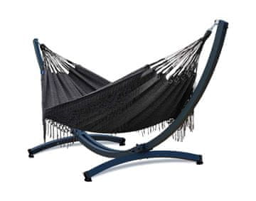 Potenza Viseča mreža MEDELLIN DOUBLE 230x160 cm boho s čopki + aluminijast okvir PRIME