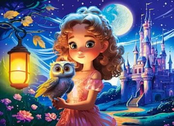 Castorland Sestavljanka Princesa in sova 70 kosov
