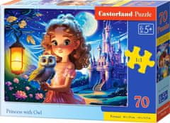 Castorland Sestavljanka Princesa in sova 70 kosov