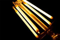 LUMILED LED žarnica E27 G125 4W = 40W 470lm 2000K Toplo bela 360° Filament Globe Amber