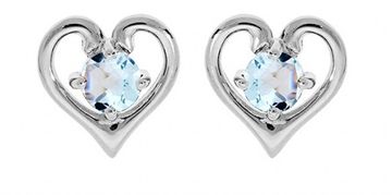 Brilio Silver Nežni srebrni uhani s topazom ME05096TZ