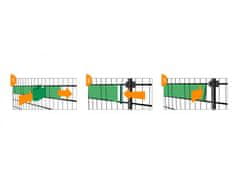 sarcia.eu Ograjevalni trak, senčni trak, zaščita za panelno ograjo UV 19 cm x 35 m - 450 g/m2 + 20 pritrdilnih sponk rjava