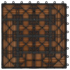 Vidaxl Talne plošče 11 kosov WPC 30x30 cm 1 m² barva tikovine
