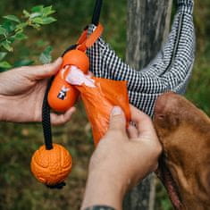 EXPLORER DOG AirBall na vrvi Oranžna 6,5 cm