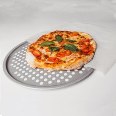 Patisse Perforiran pekač za pizzo Silver Top 31cm / okrogel / ogljikovo jeklo, premaz