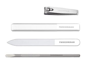 Tweezerman Set za manikuro s steklenimi pilicami Glass Manicure Set