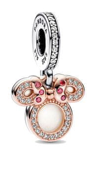 Pandora Očarljiv dvobarvni obesek za mamo Minnie Disney 782615C01