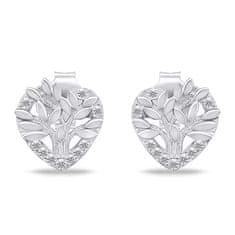 Brilio Silver Srebrni uhani s cirkoni EA1049W