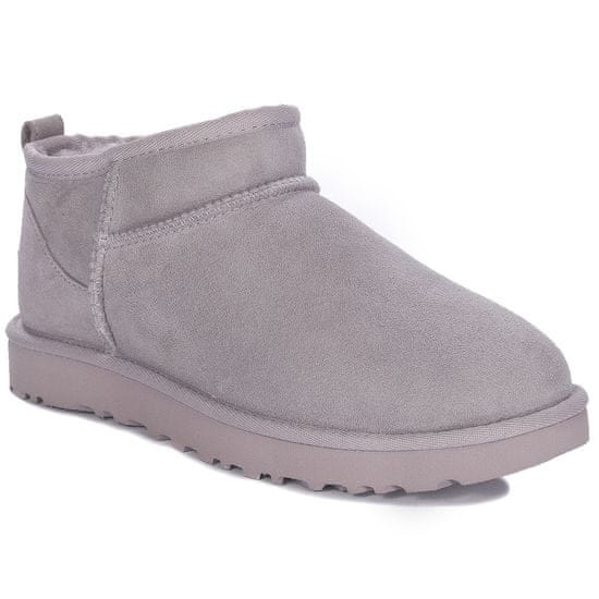 Ugg Australia Škornji siva Classic Ultra Mini Pale Smoke