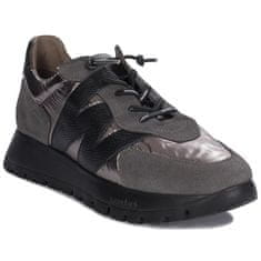 Wonders Čevlji 40 EU Gris Metal Peltre Negro