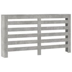 Vidaxl Pokrov za radiator siv 149x20x82 cm inženirski les